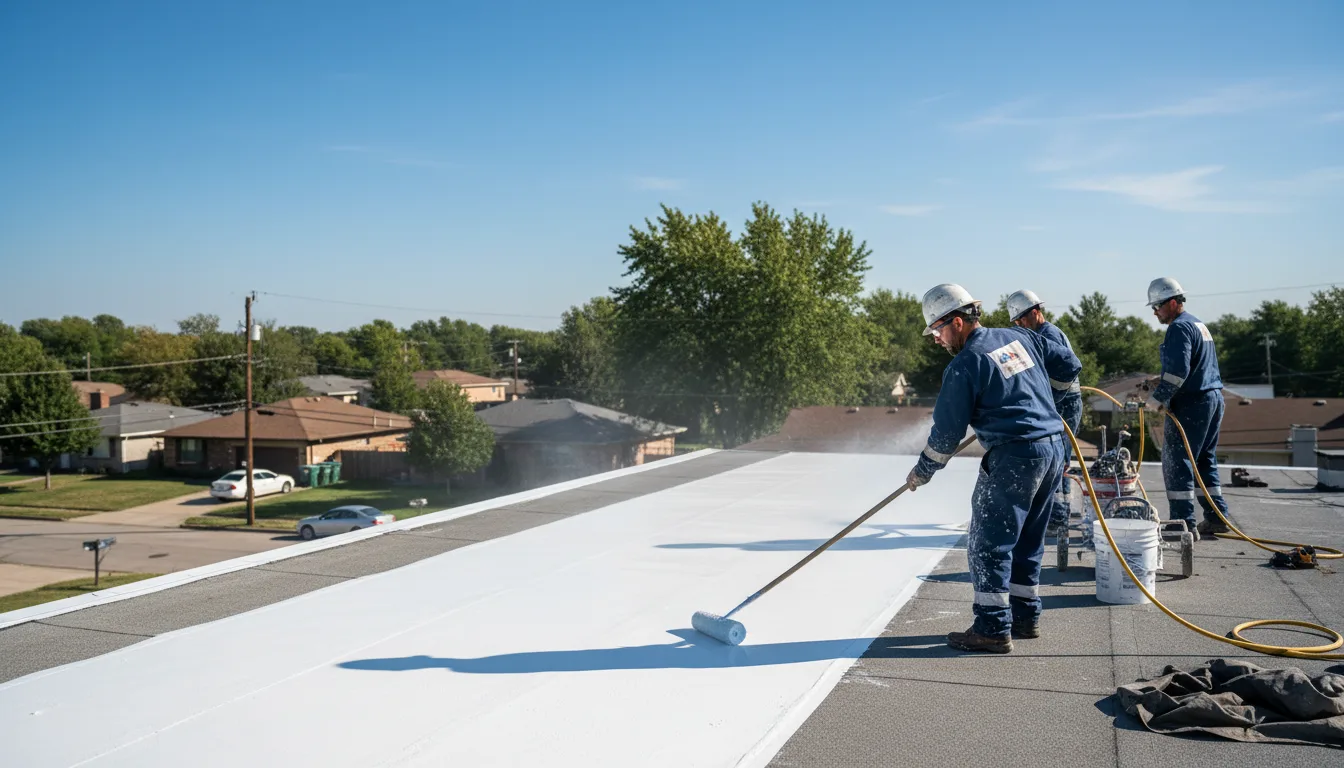 Commercial roof coating in Sumava Resorts, IN near me